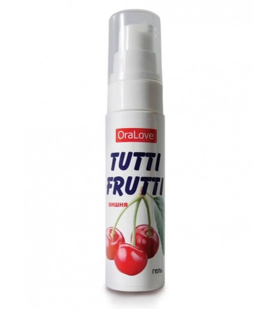 Лубрикант Tutti Frutti (пикантная вишня), артикул 11358
