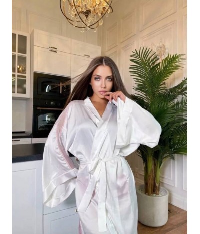 Халат-кимоно (белый), артикул 13391