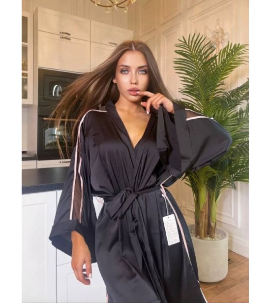 Халат-кимоно (черный), артикул 13391-1