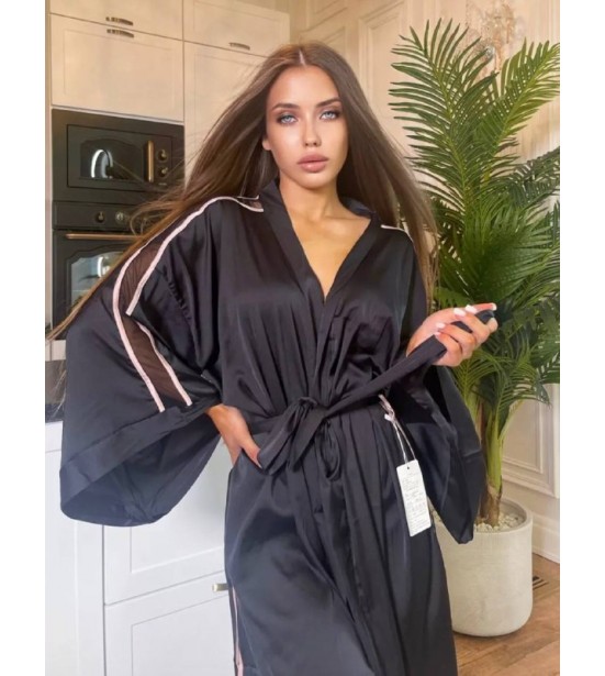 Халат-кимоно (черный), артикул 13391-1