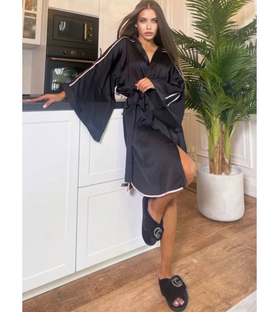 Халат-кимоно (черный), артикул 13391-1