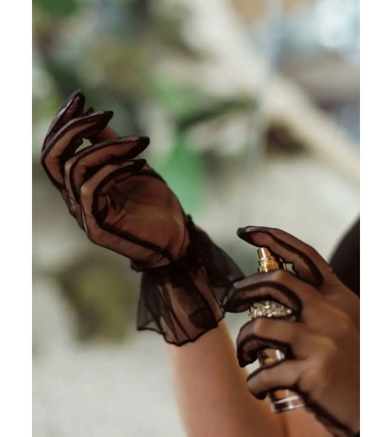 Перчатки "Brigitte" (черные), артикул 13518