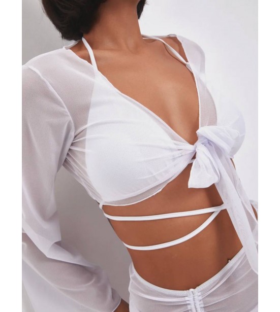 Пляжный наряд "Vendi" (белый) артикул 13741-2